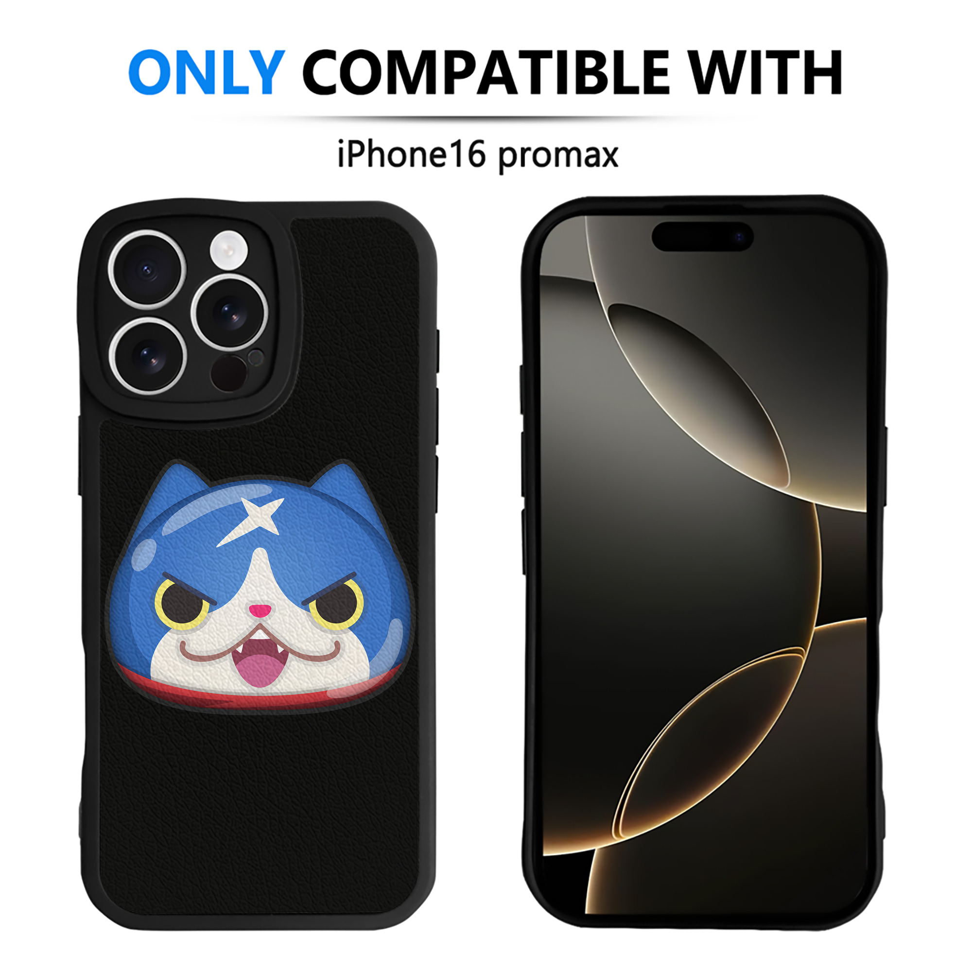 （画像用） 妖怪ウォッチ Yo-kai Watch 【iPhone 16シリーズ対応】シリコンスマホケース（レザー調） 材質：シリコン